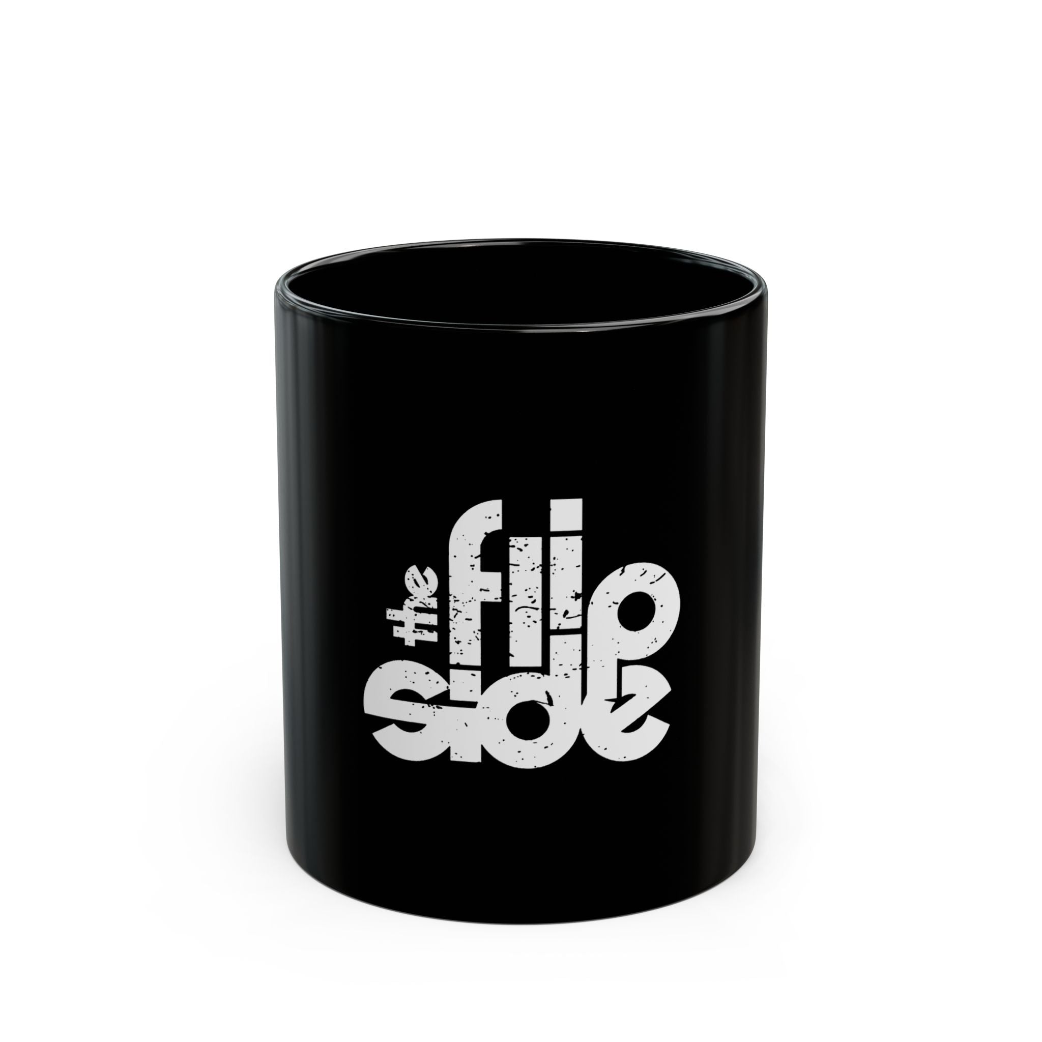 The Flip Side Logo Retro Black Mug (11oz, 15oz)