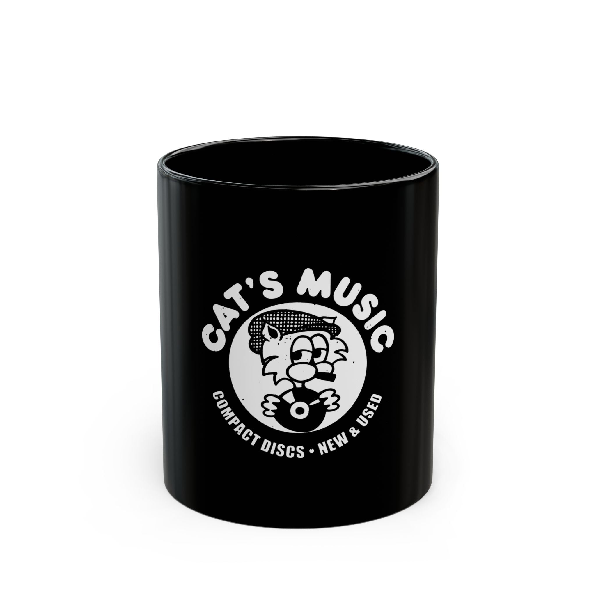 Cats Music Logo  Black Mug (11oz, 15oz)