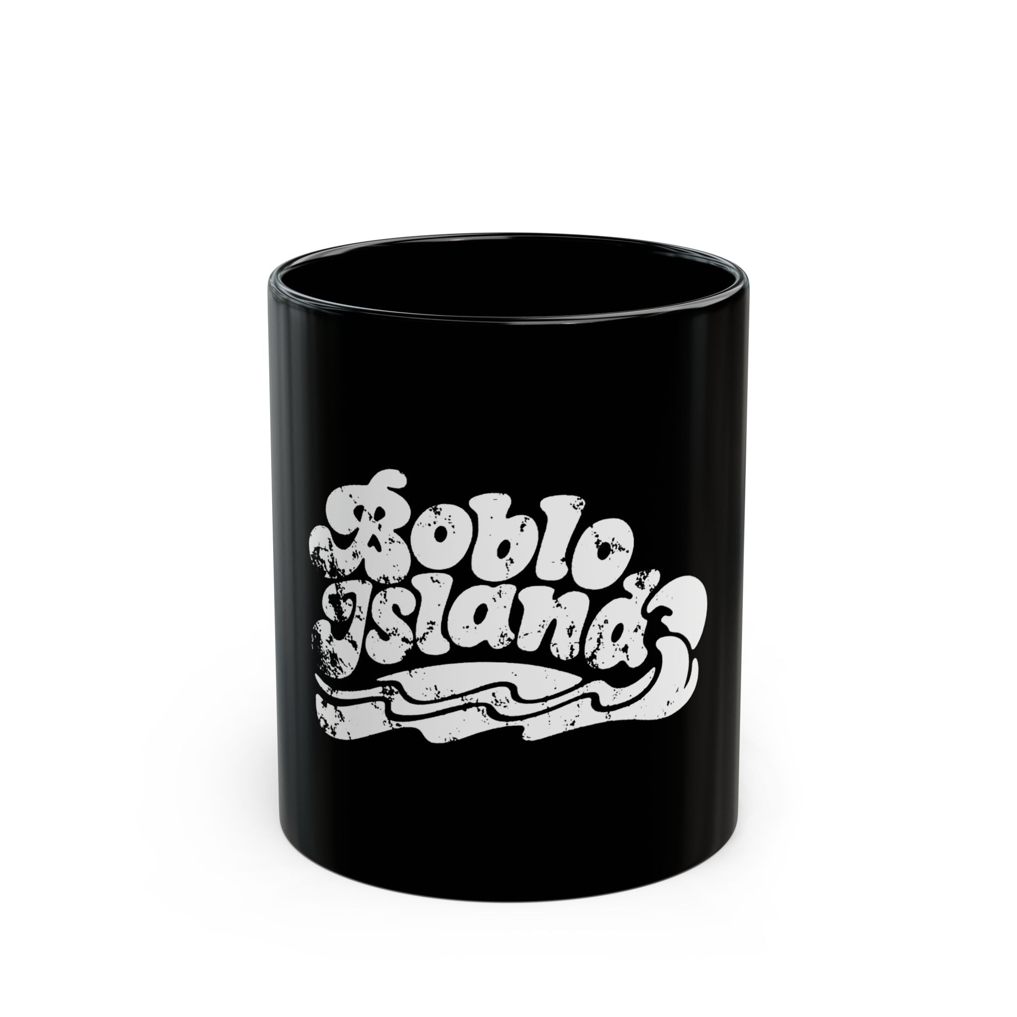Boblo Island Logo  Black Mug (11oz, 15oz)