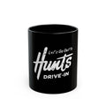 Hunts Drive In Logo Black Mug (11oz, 15oz)