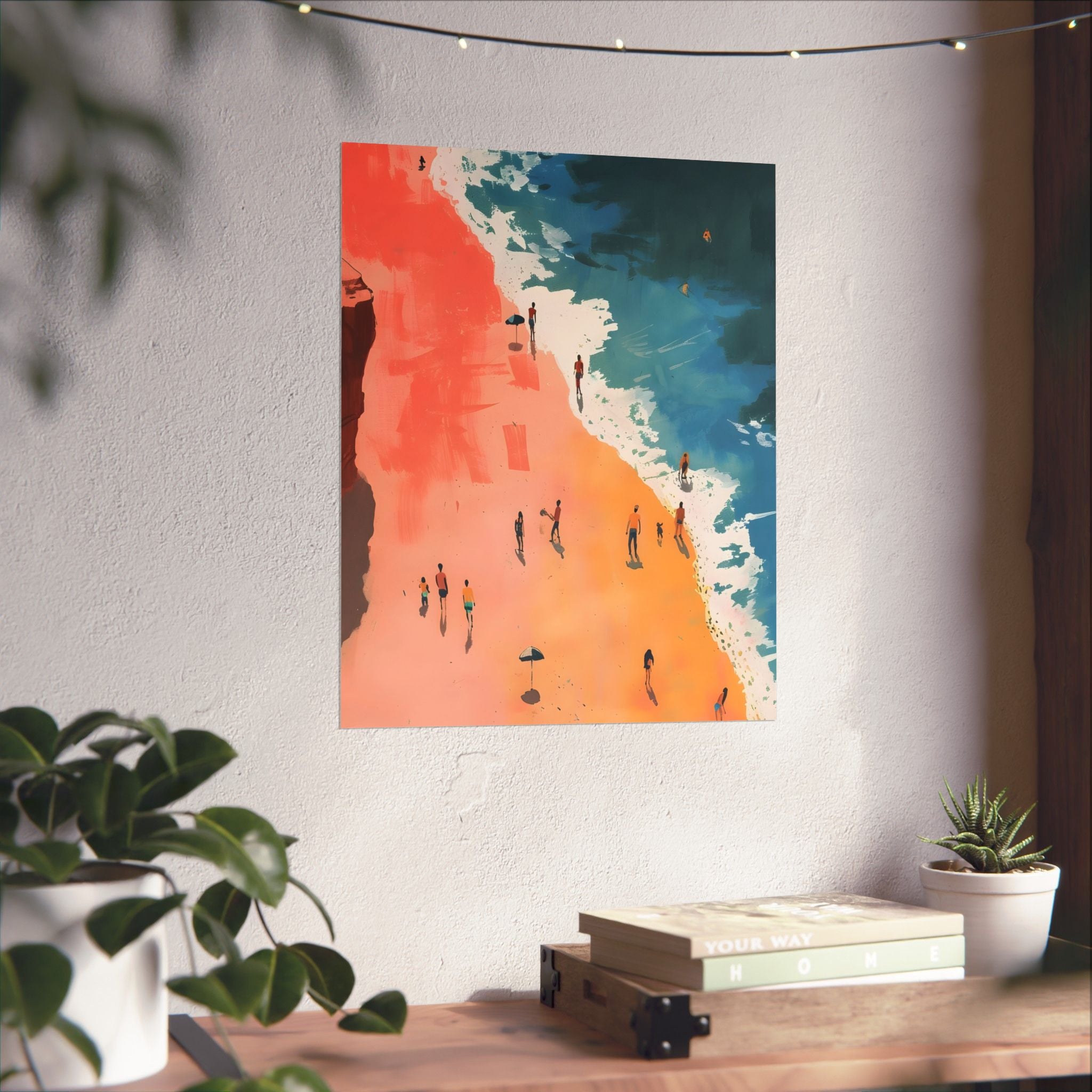 Day at the Shore Matte Vertical Poster — Wall Art