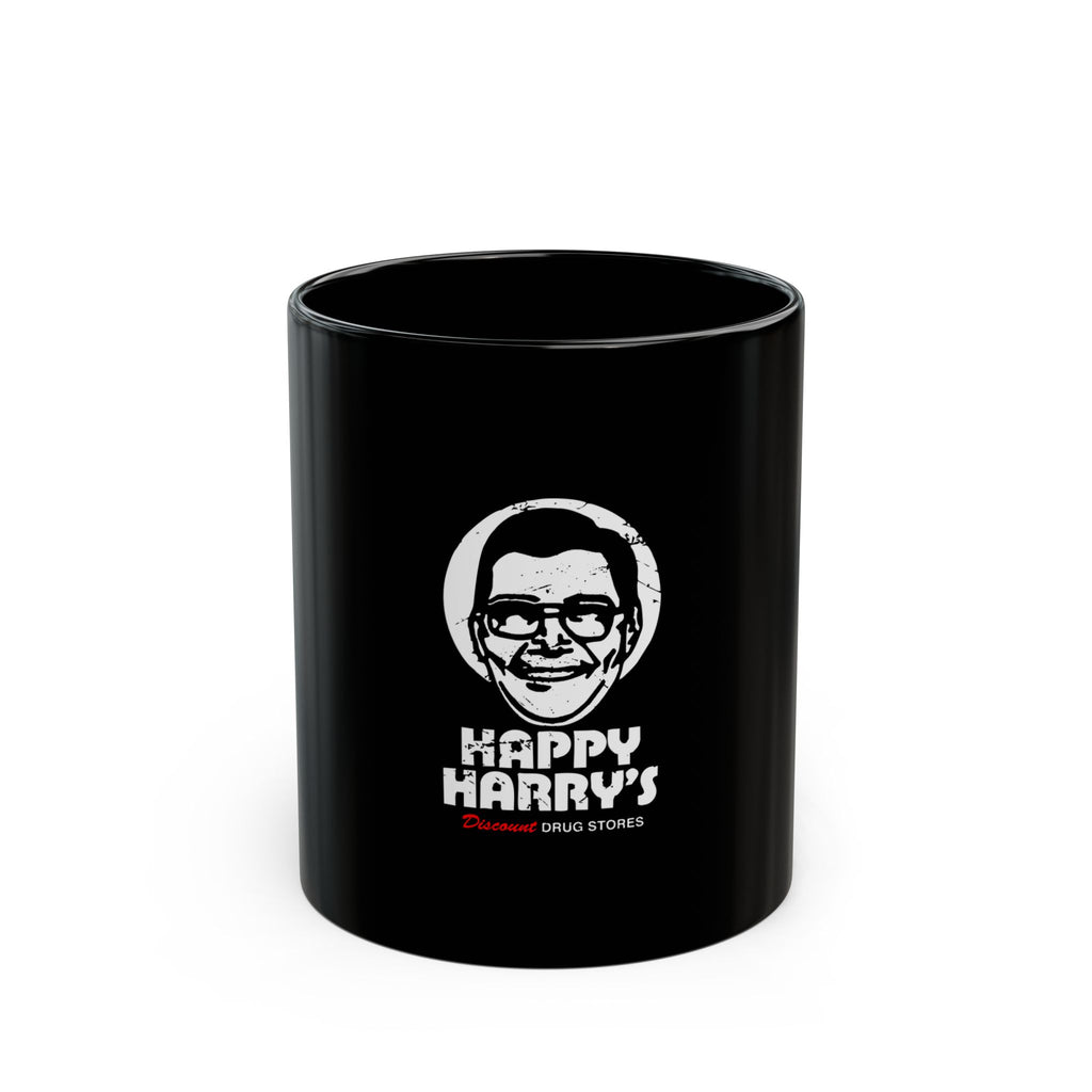 Happy Harrys Logo  Black Mug (11oz, 15oz)