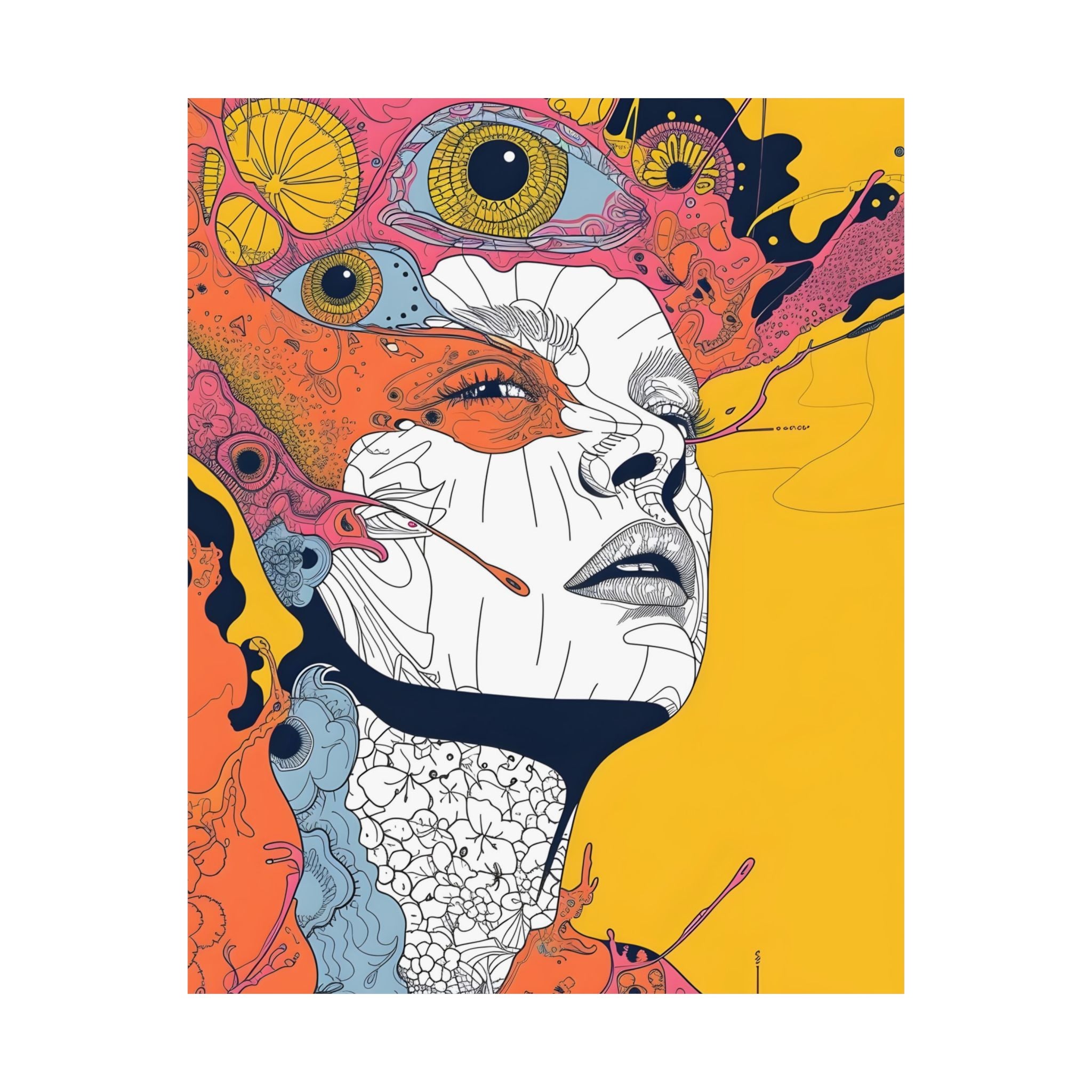 PsychoPop Dream Matte Vertical Poster — Wall Art