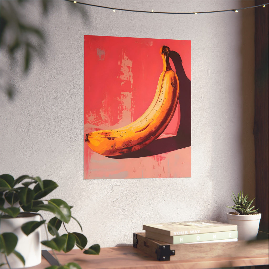The Banana That Poses Matte Vertical Poster — Wall Art