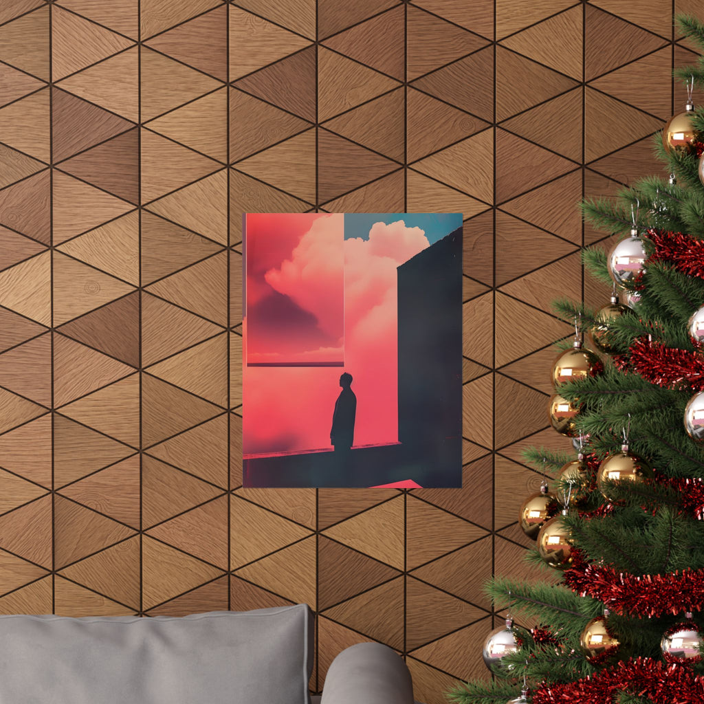 Alone Imagination Matte Vertical Poster — Vintage 70s Style Wall Art