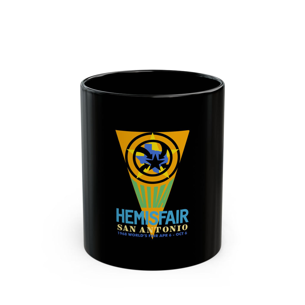 Hemsfair San Antonio Logo Retro Black Mug (11oz, 15oz)