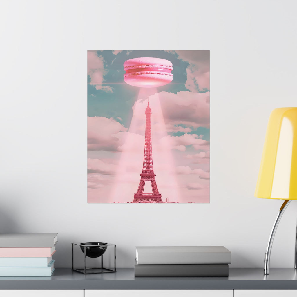 Attack of the Giant Macaron Matte Vertical Poster — Wall Art