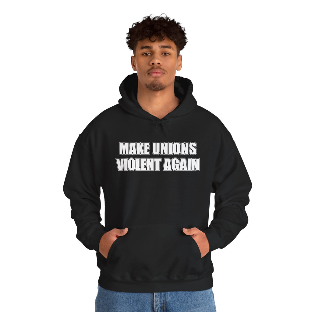 Make Unions Violent Again Retro Logo — Bold City Pride Pullover
