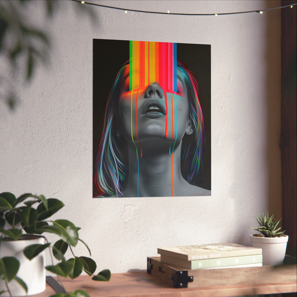When Colors Become Conscious Matte Vertical Poster — Wall Art