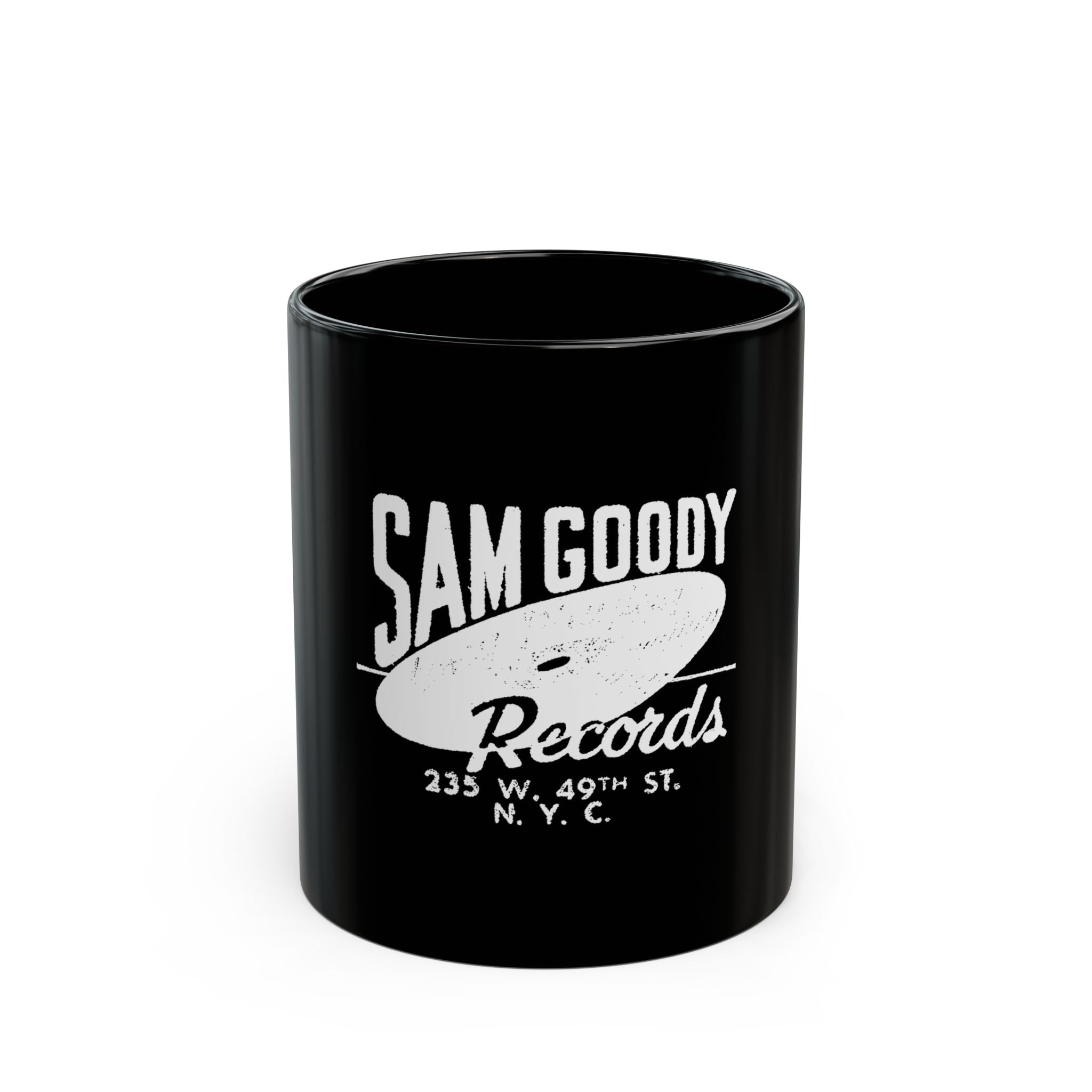 Sam Goody Record Logo Retro Black Mug (11oz, 15oz)
