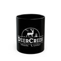 Deer Creek Retro Logo  Black Mug (11oz, 15oz)