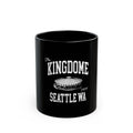 Kingdome Seattle WA Stadium Logo Retro Black Mug (11oz, 15oz)