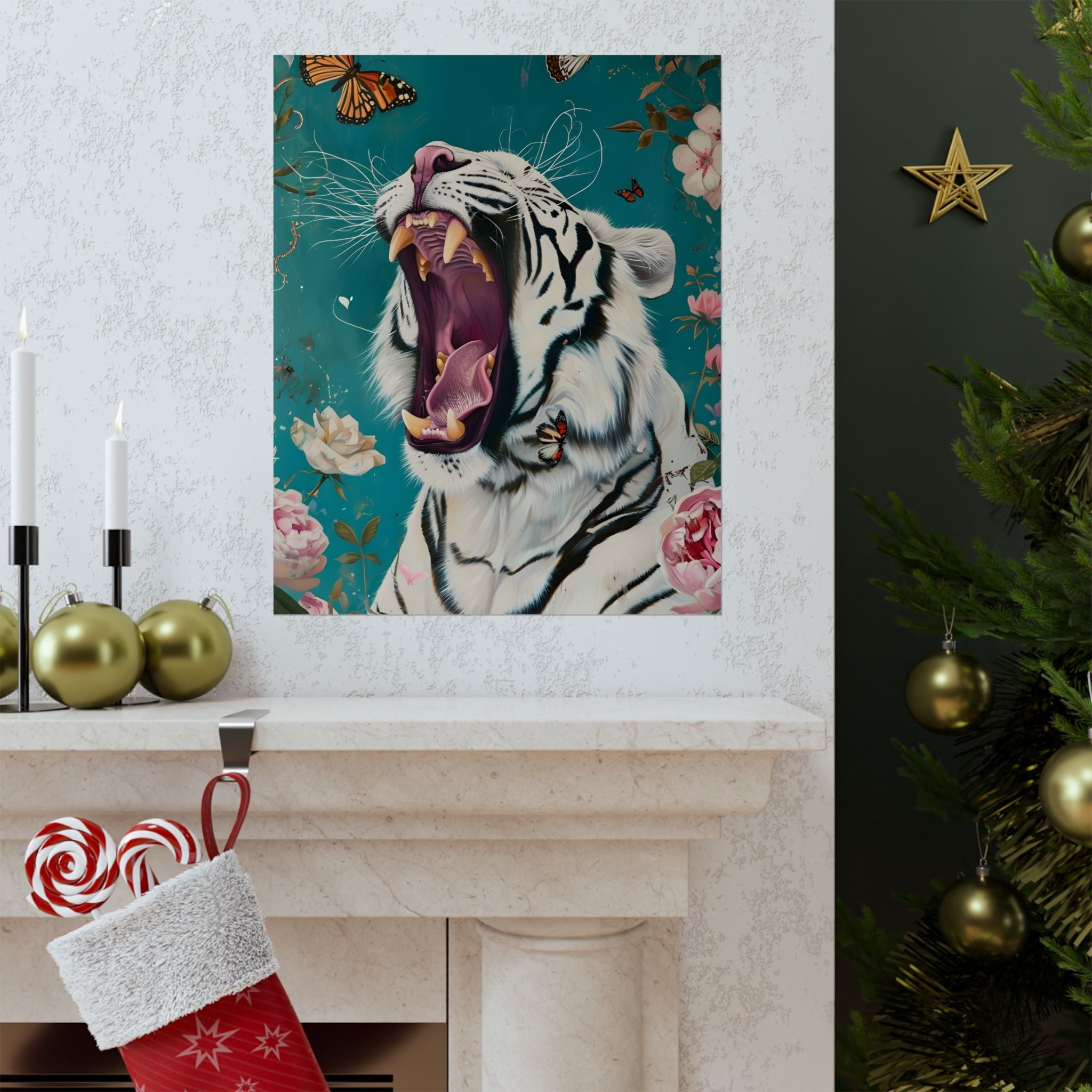 Roar of the Wild Bloom Matte Vertical Poster — Wall Art