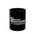 Service Merchandise Logo Retro Black Mug (11oz, 15oz)