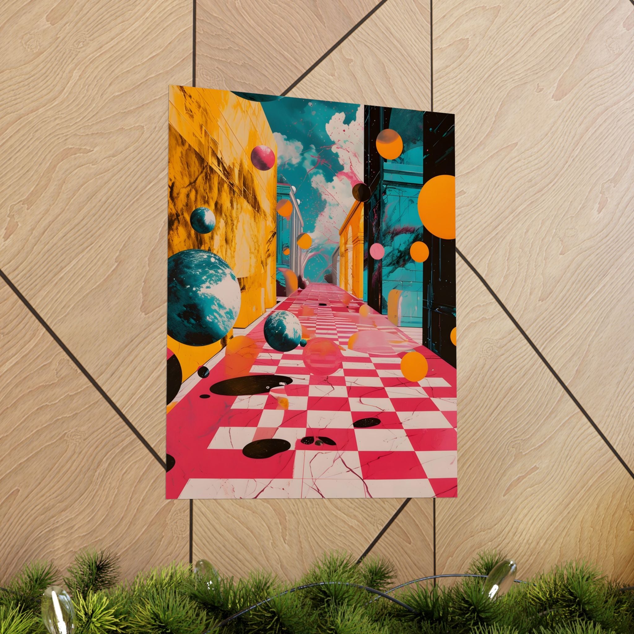 Dimension Drift Matte Vertical Poster — Wall Art