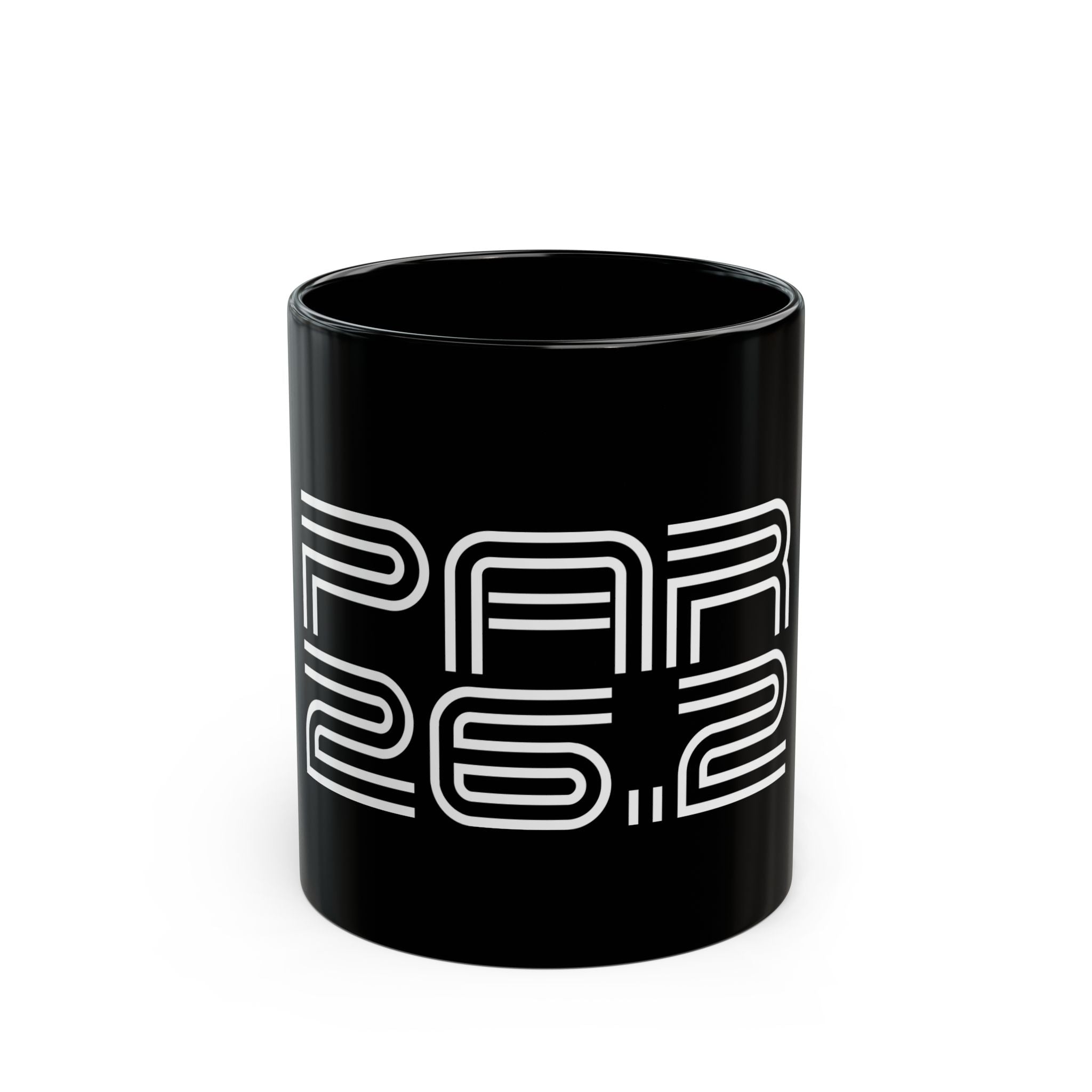 Paris City Running Marathon Black Mug (11oz, 15oz)