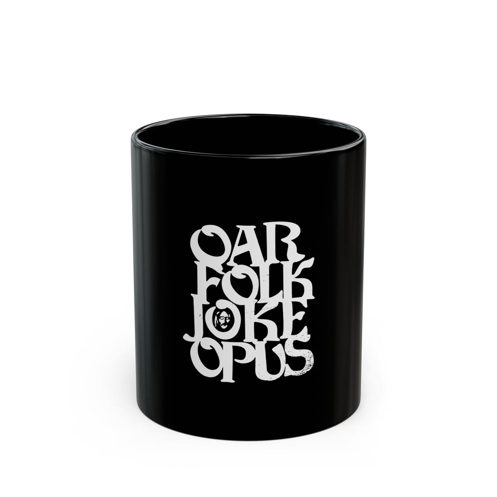 Oar Folk Jokr Opus Logo Black Mug (11oz, 15oz)