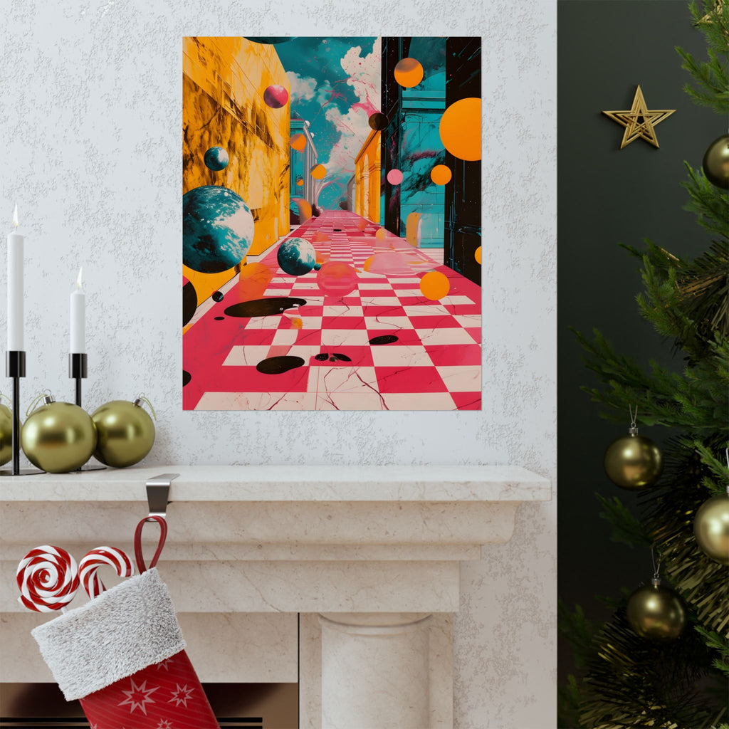 Dimension Drift Matte Vertical Poster — Wall Art