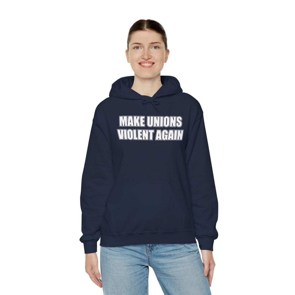 Make Unions Violent Again Retro Logo — Bold City Pride Pullover