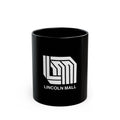 Lincoln Mall Logo Retro Black Mug (11oz, 15oz)
