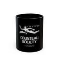 Cousteau Society Retro Logo Black Mug (11oz, 15oz)