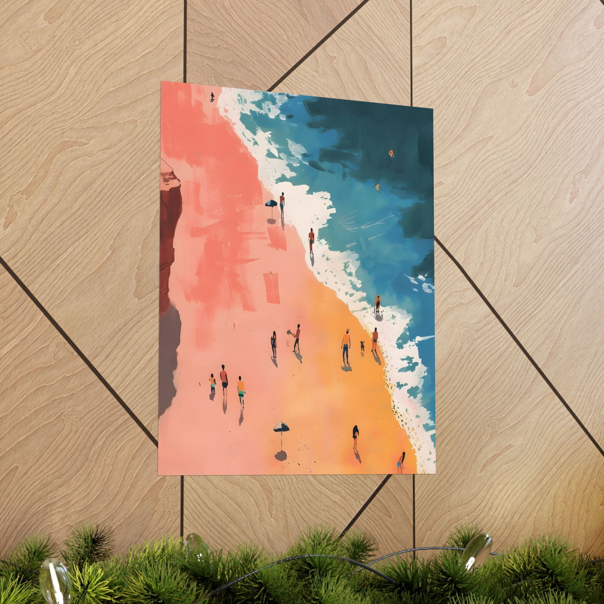 Day at the Shore Matte Vertical Poster — Wall Art