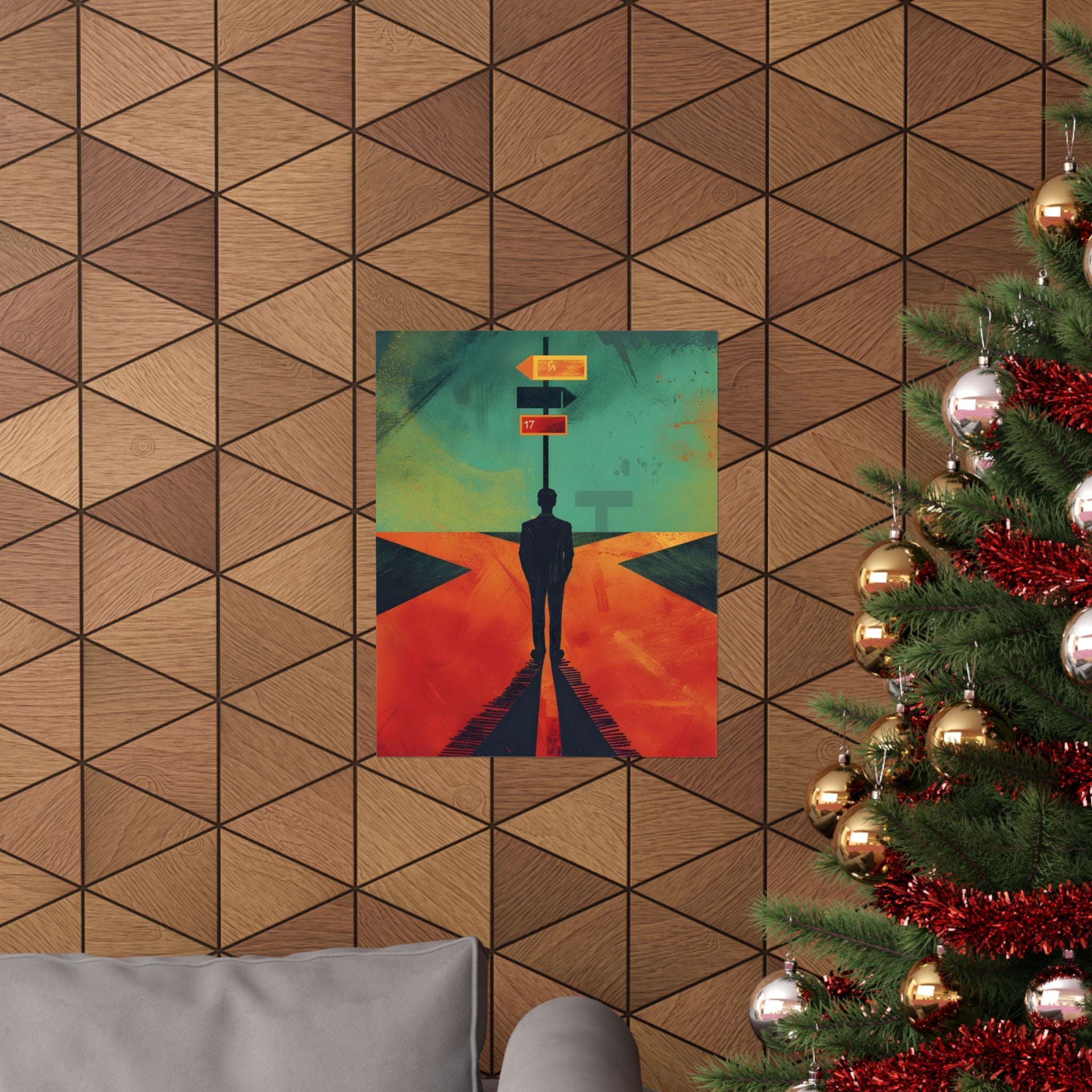 When Every Path Demands an Answer Matte Vertical Poster — Wall Art