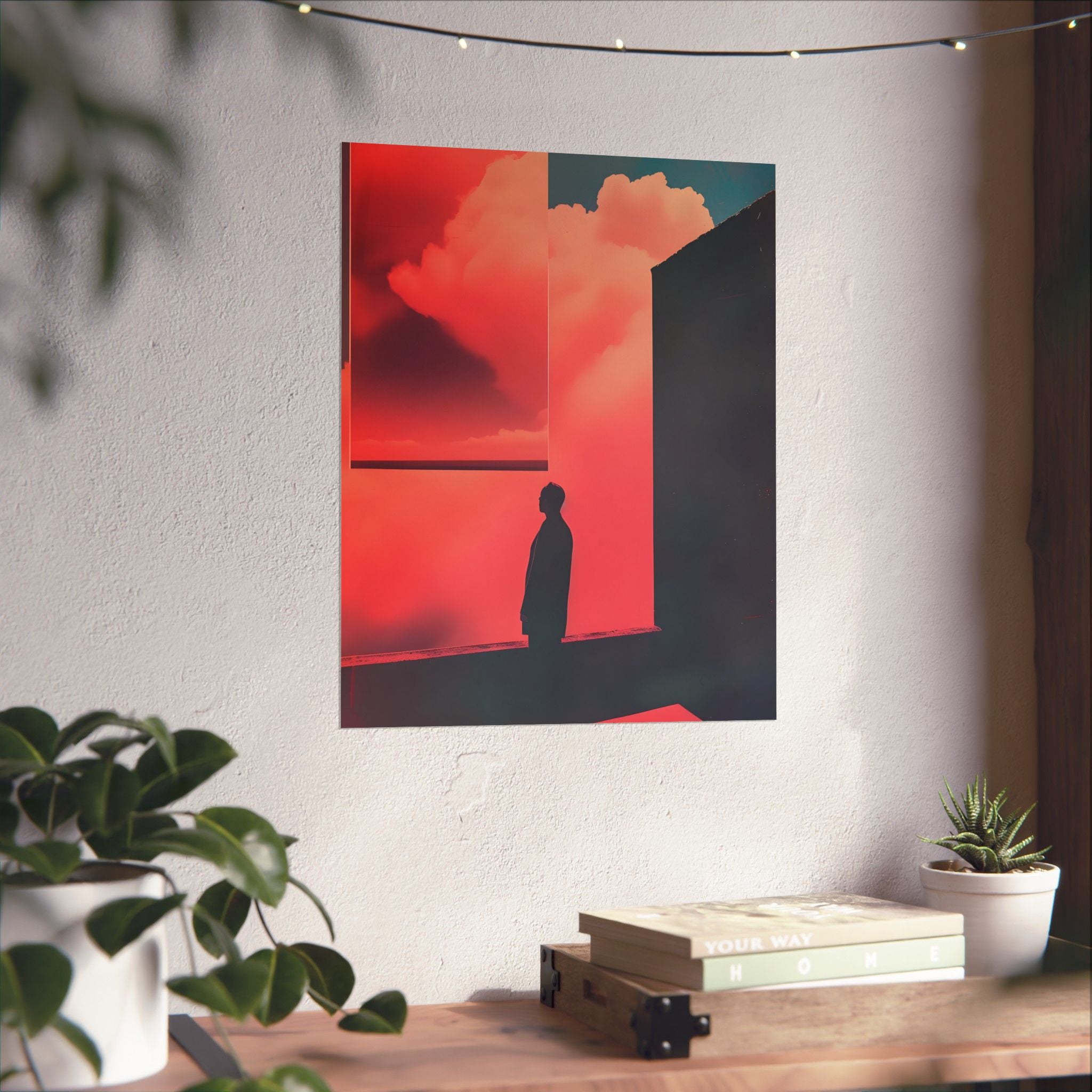 Alone Imagination Matte Vertical Poster — Vintage 70s Style Wall Art