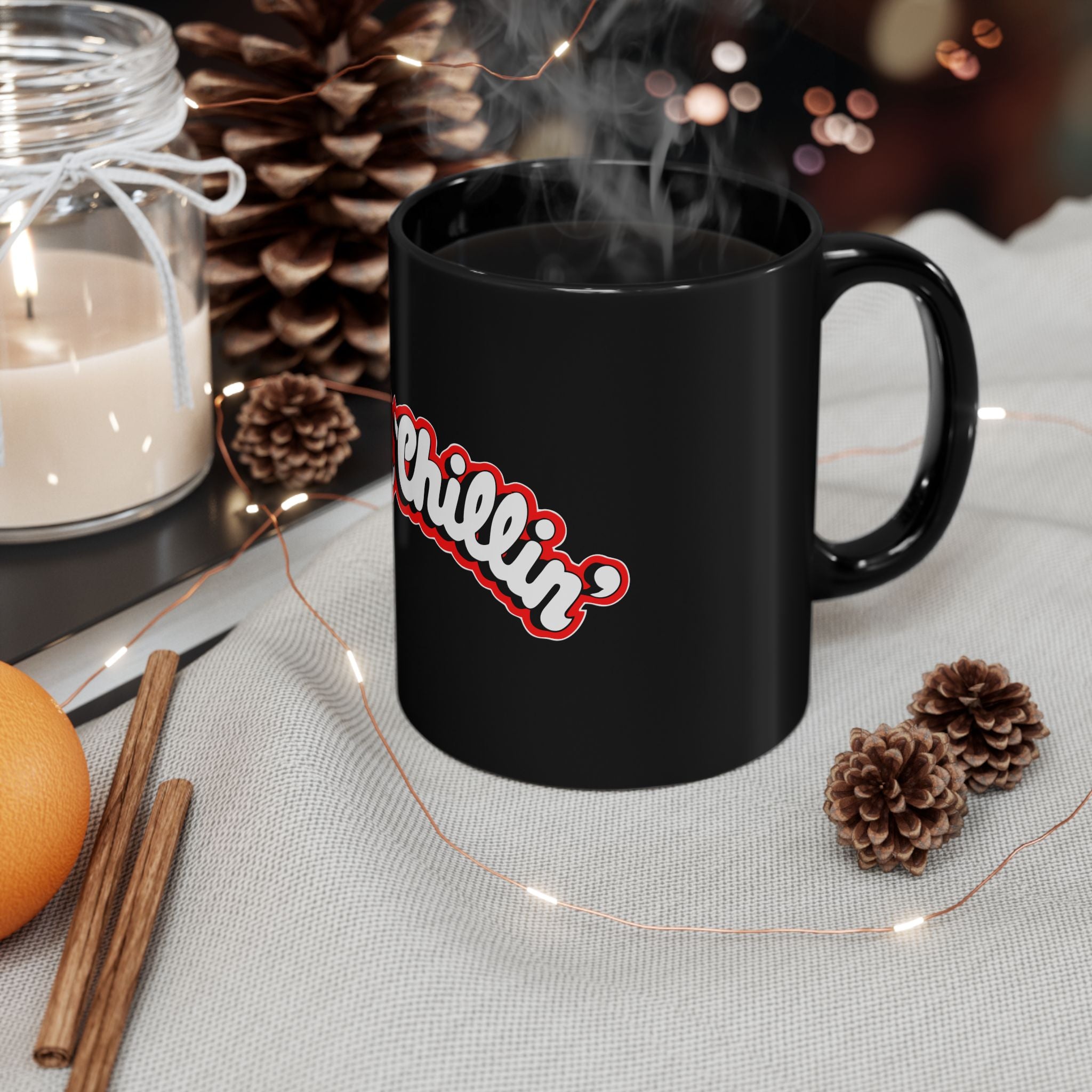 Cold Chillin Logo Retro Black Mug (11oz, 15oz)
