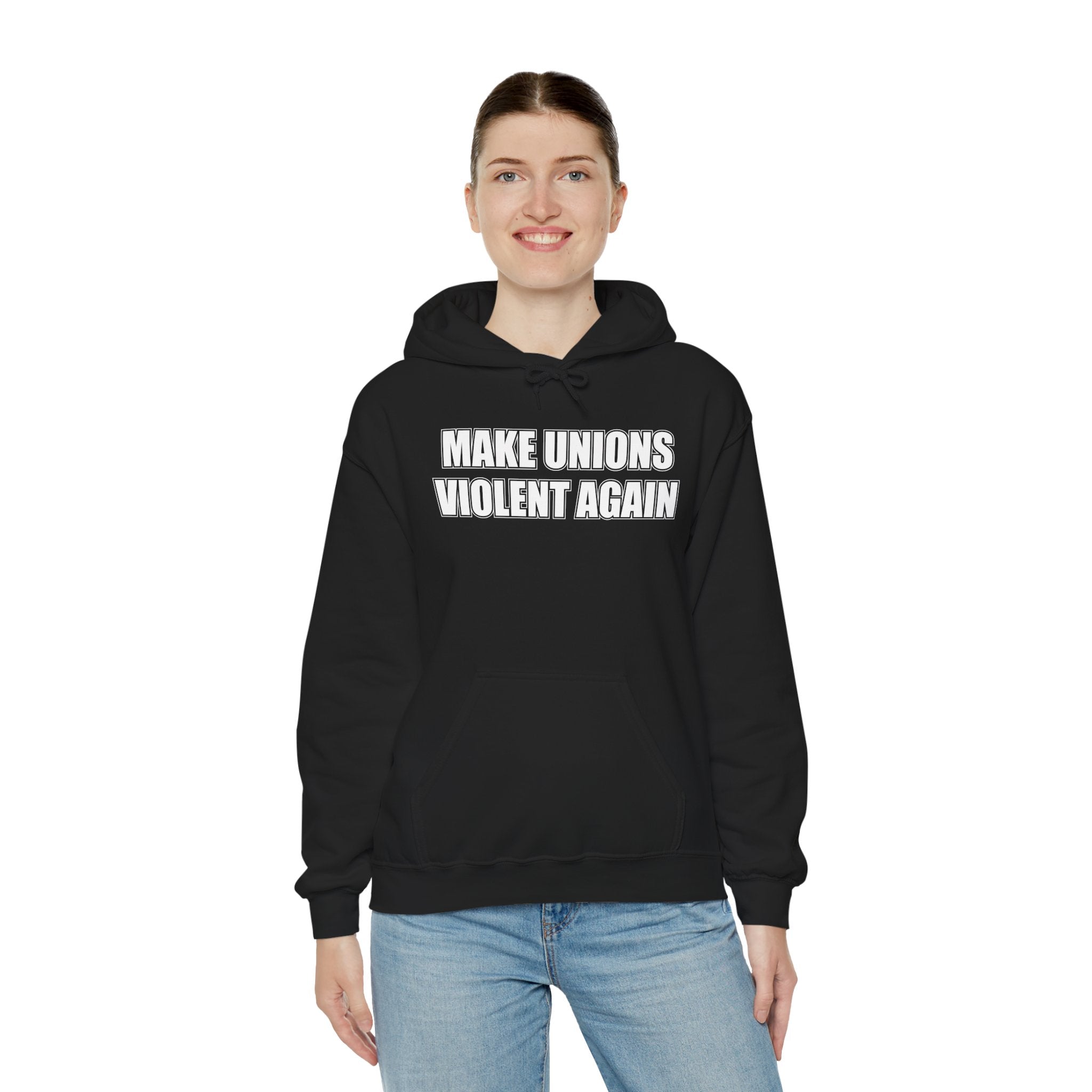 Make Unions Violent Again Retro Logo — Bold City Pride Pullover