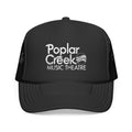 Poplar Creek Retro Logo – Vintage Arch Logo Mesh Hat