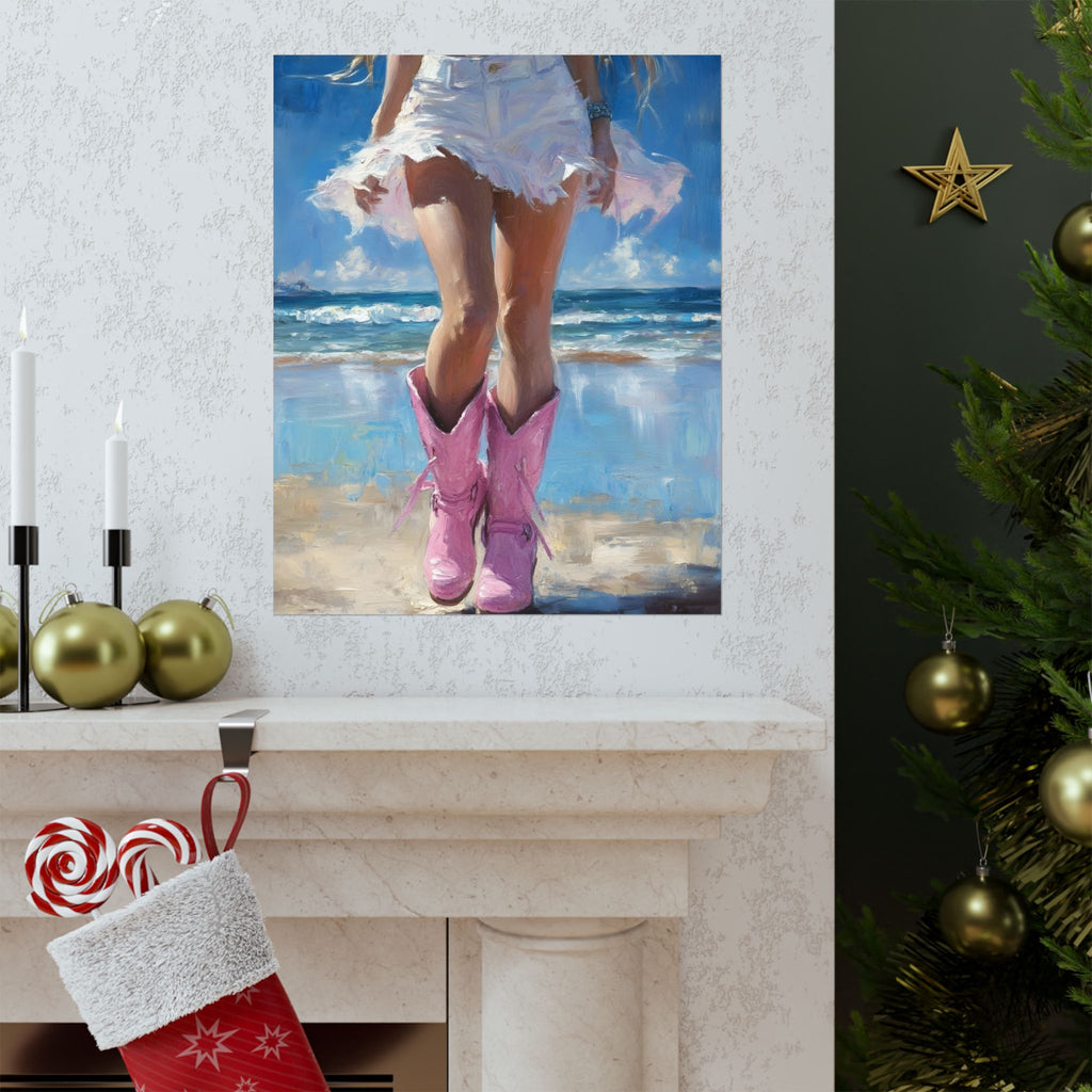 Summer Breeze Art Matte Vertical Poster —  Wall Art