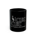 Louie Louie Birmingham Retro Logo Black Mug (11oz, 15oz)