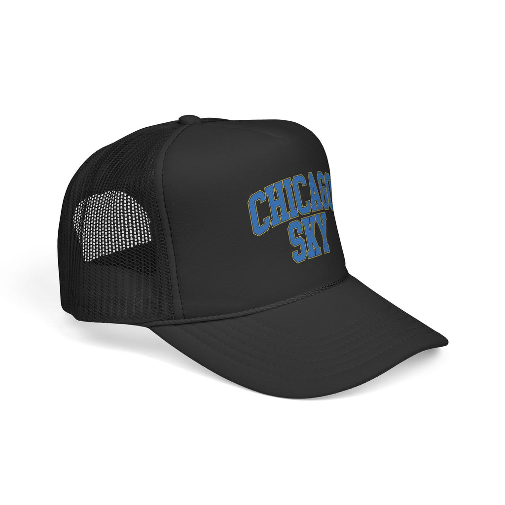 Chicago Sky Retro Cap – Vintage Arch Logo Mesh Hat