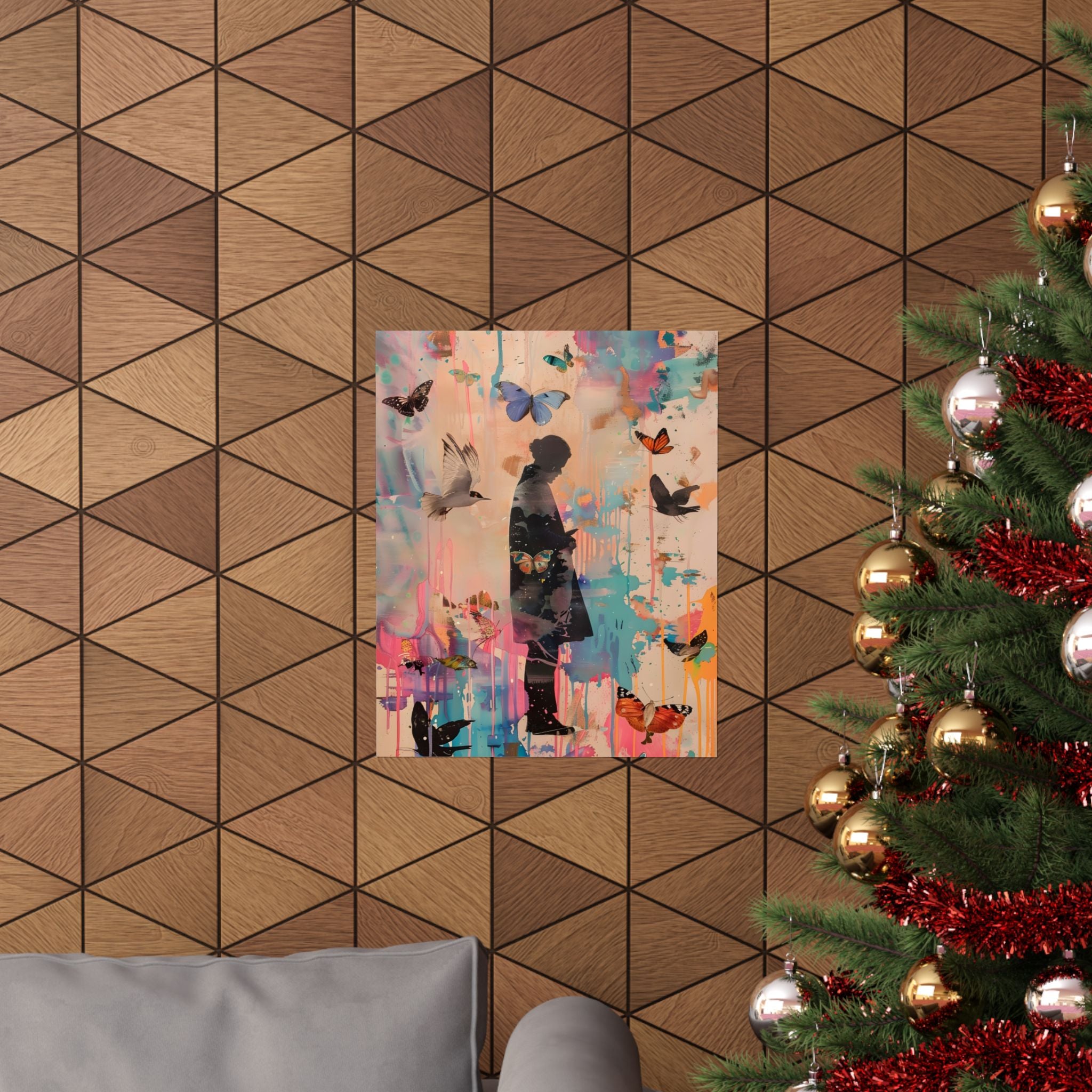 Whispers of Transformation Matte Vertical Poster — Vintage 70s Style Wall Art