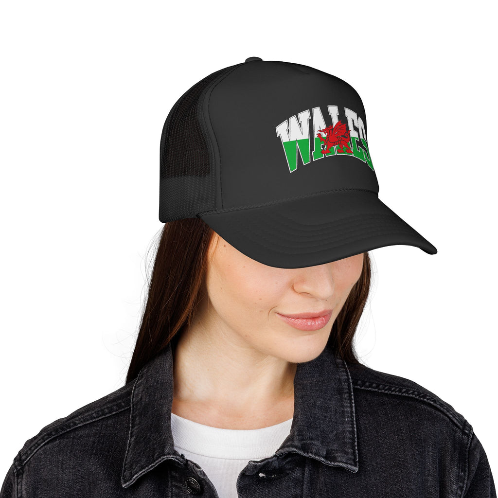 Wales Retro Logo – Vintage Arch Logo Mesh Hat