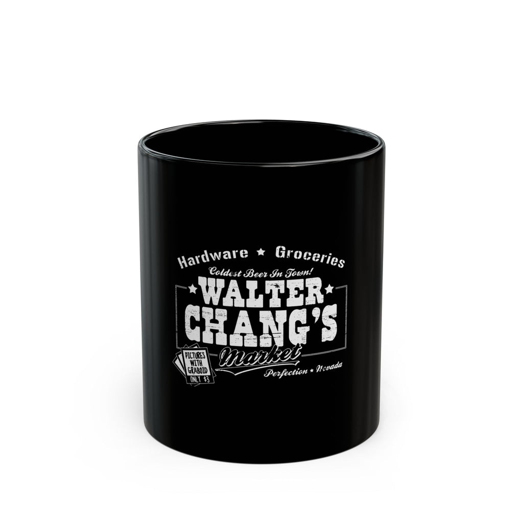 Walter Changs Logo Retro Black Mug (11oz, 15oz)