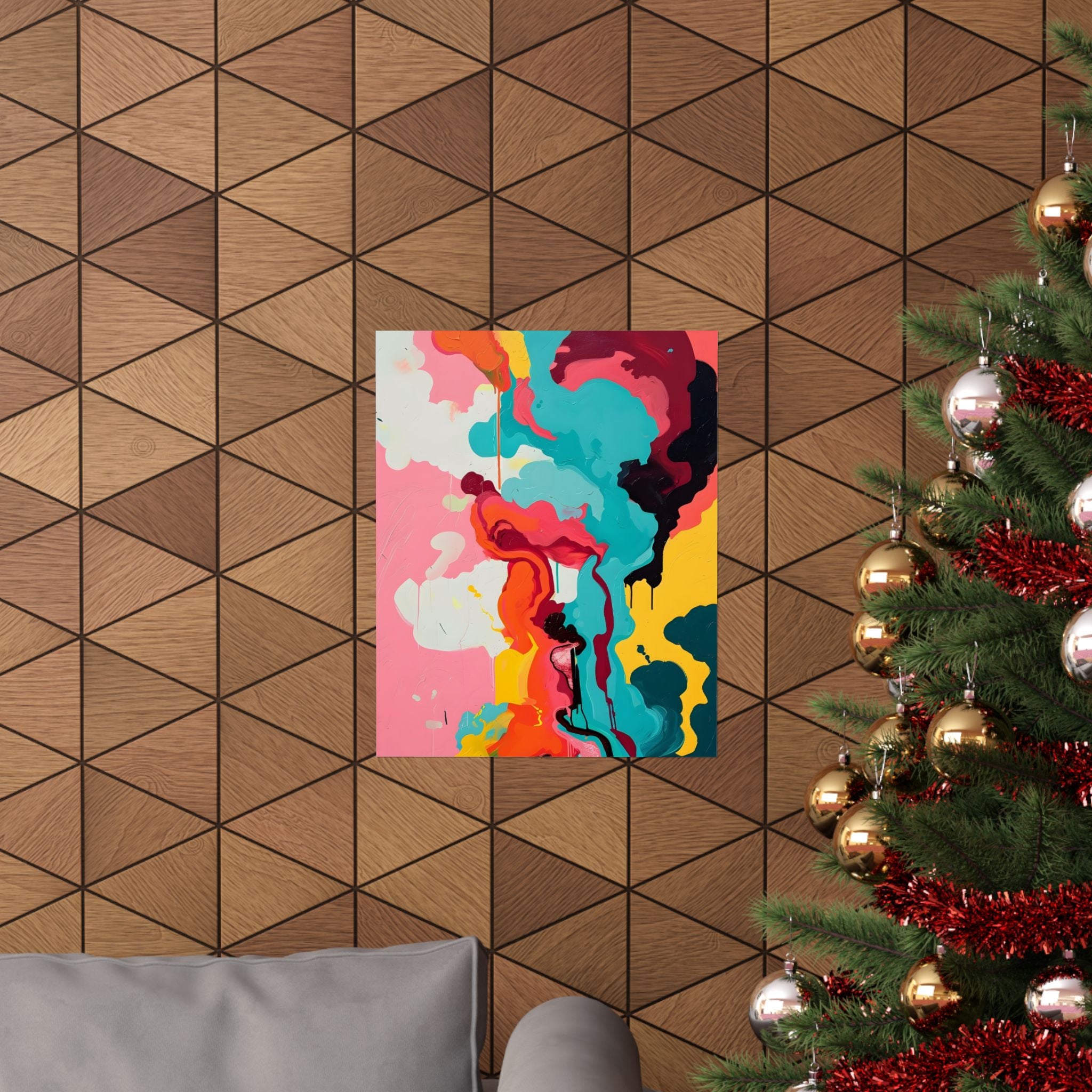 Where Colors Learn to Dance Matte Vertical Poster — Wall Art