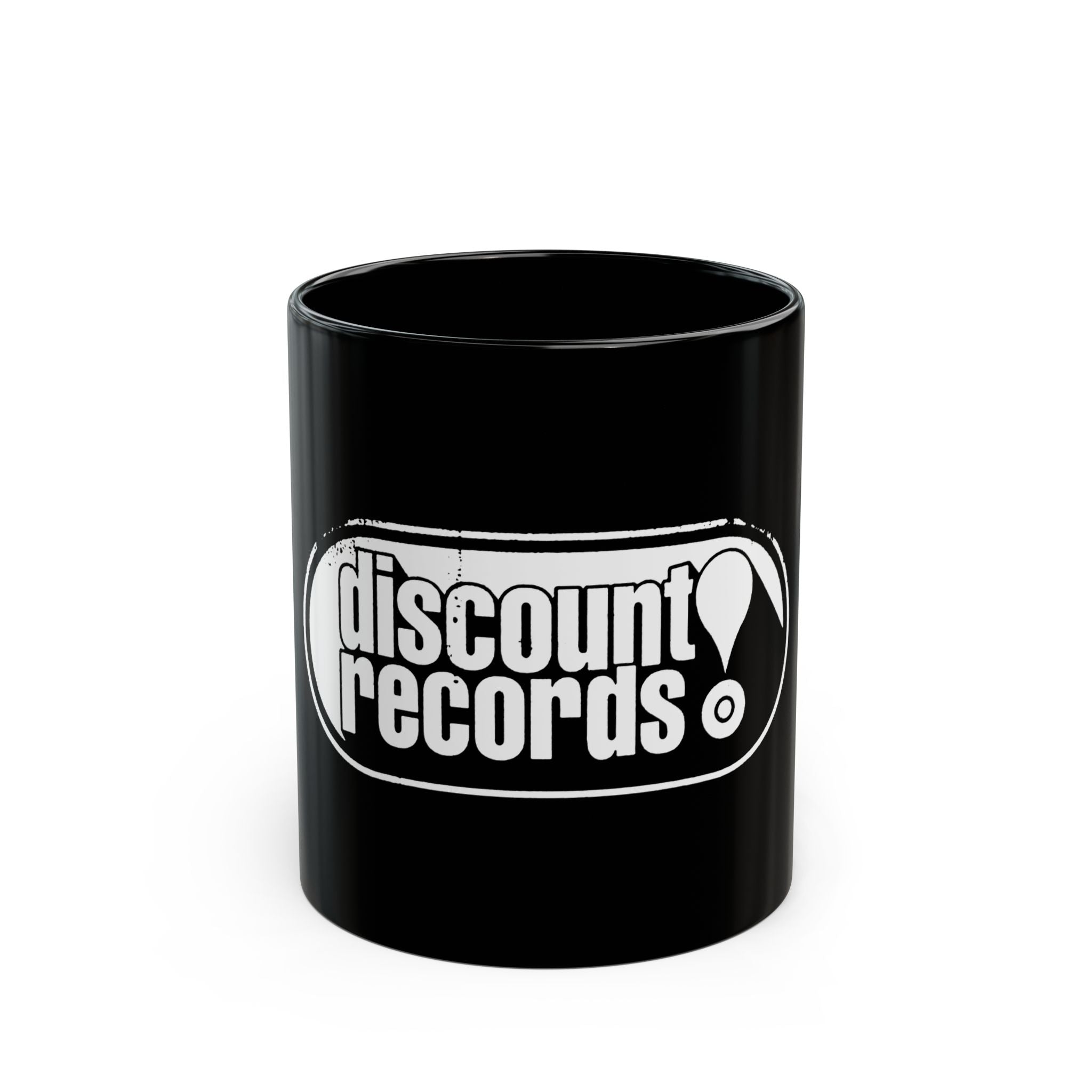 Discount Records Logo  Black Mug (11oz, 15oz)