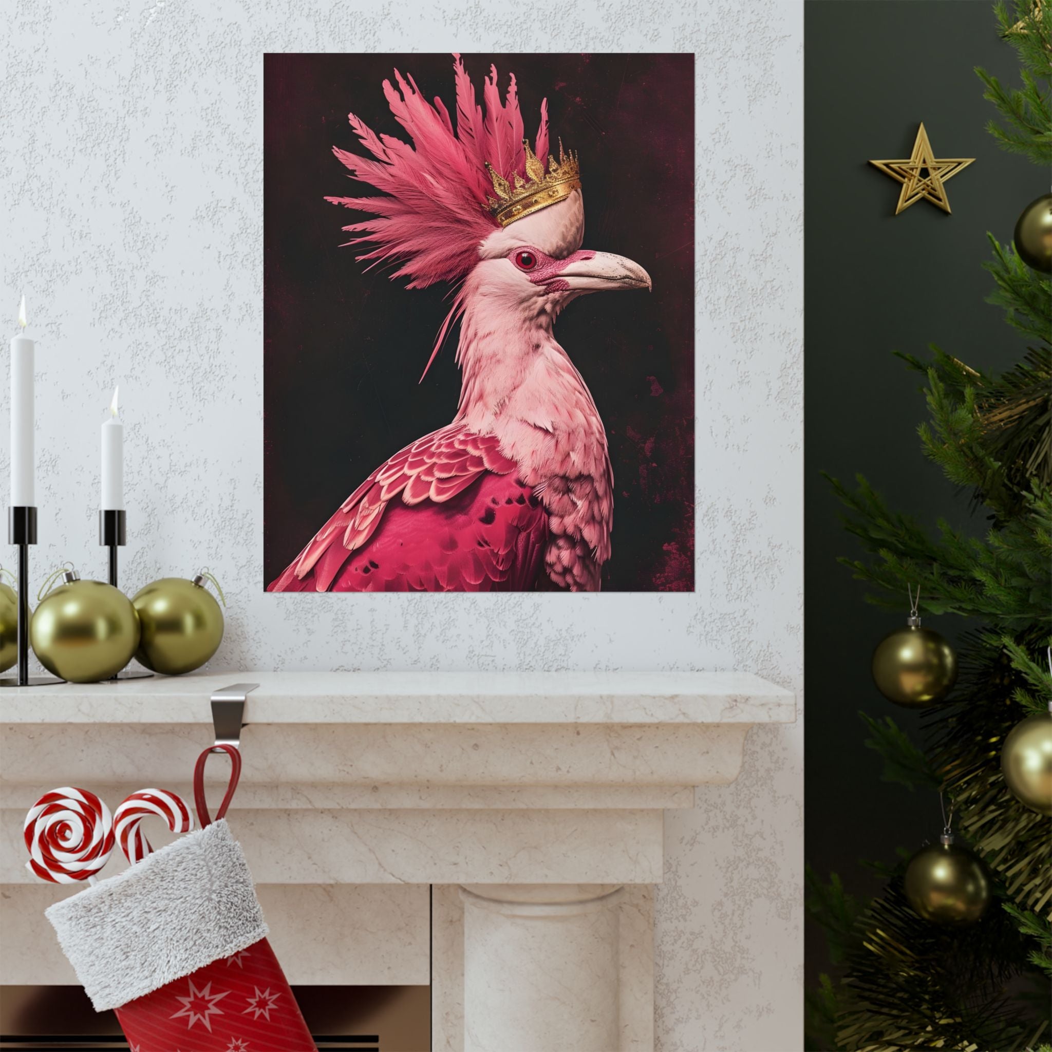 Pink Majesty Matte Vertical Poster — Wall Art