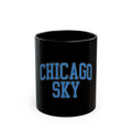 Chicago Sky Sport Logo Retro Black Mug (11oz, 15oz)