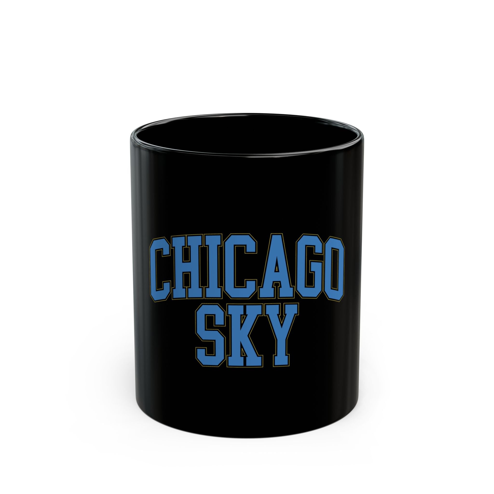 Chicago Sky Sport Logo Retro Black Mug (11oz, 15oz)