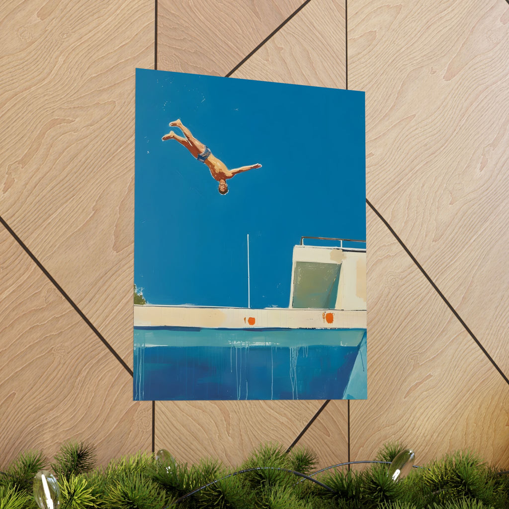 A Moment Before the Splash Matte Vertical Poster — Wall Art