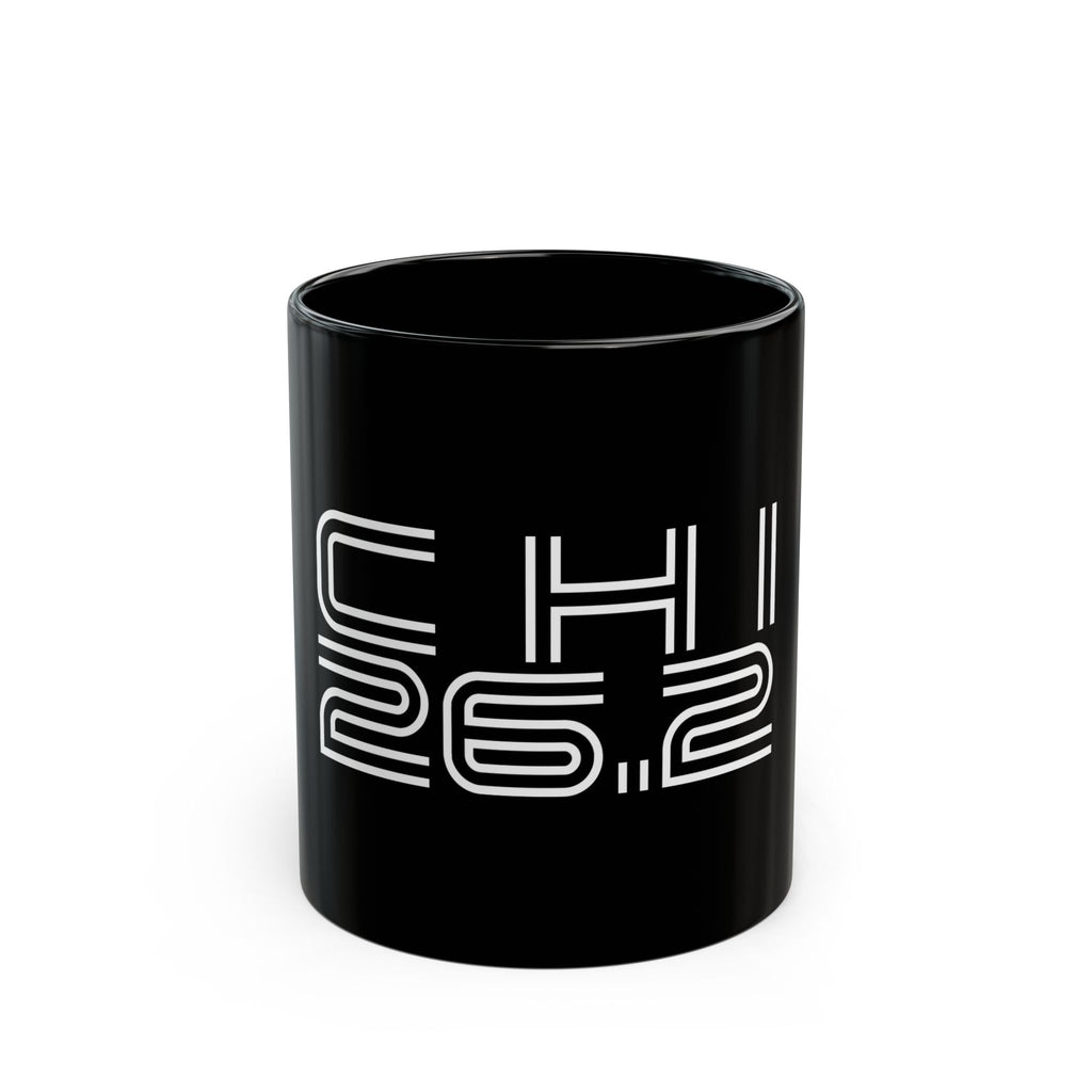 Chicago Running Marathon Black Mug (11oz, 15oz)