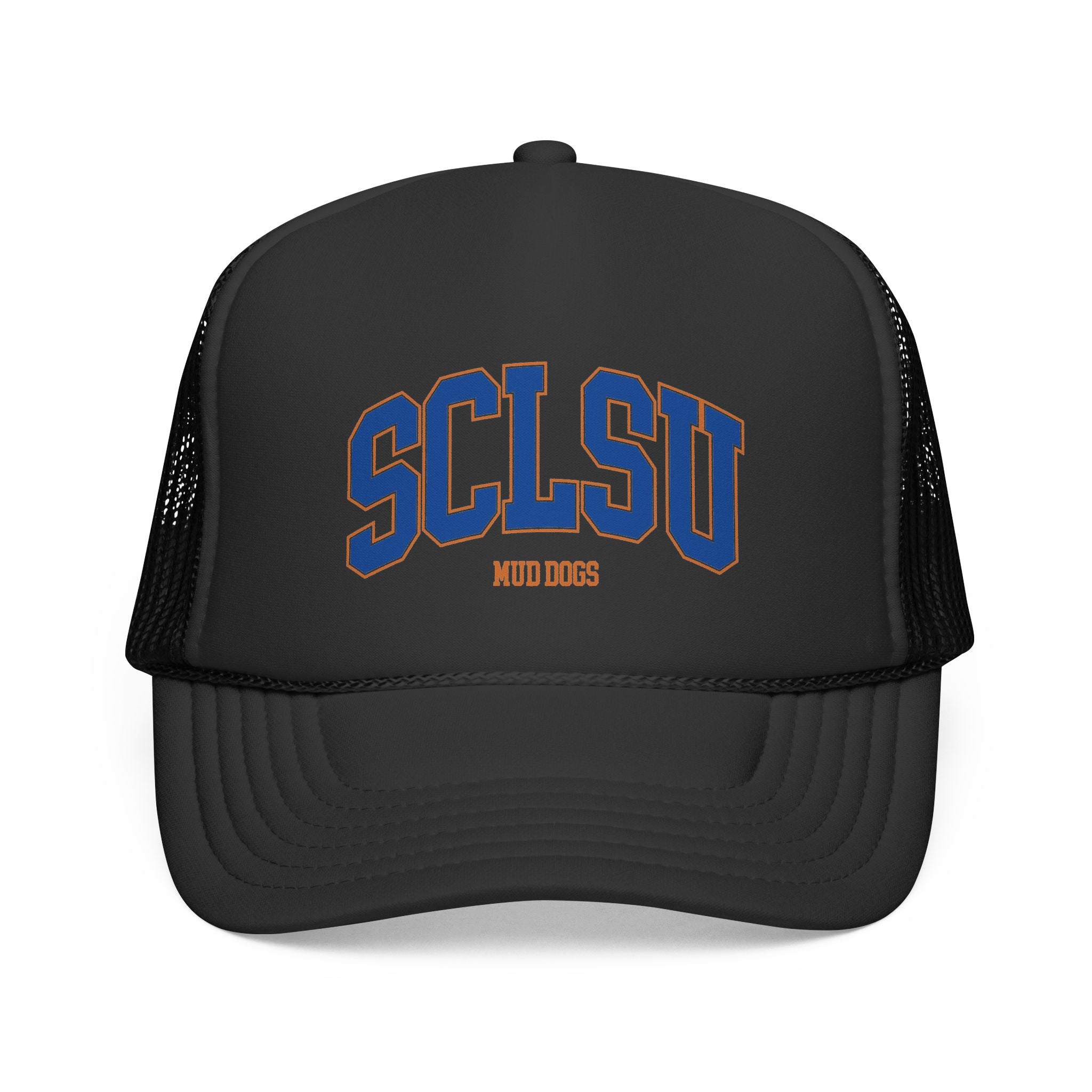 SCLSU Mud Dogs Retro Logo – Vintage Arch Logo Mesh Hat