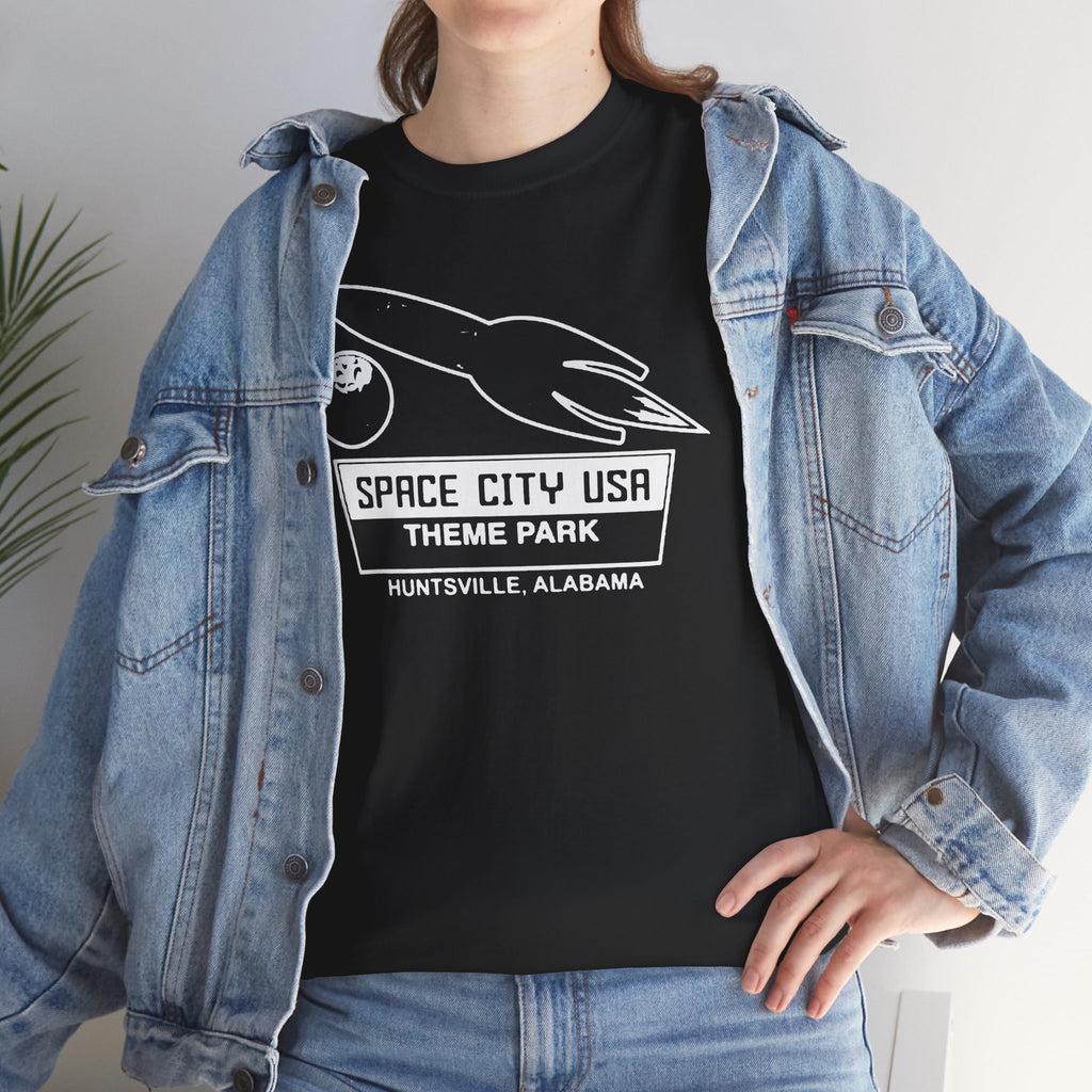 Space City Theme Park Retro Logo