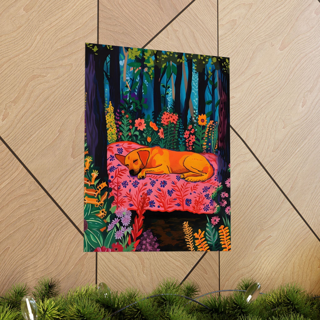 Dreaming in the Enchanted Forest Matte Vertical Poster — Wall Art