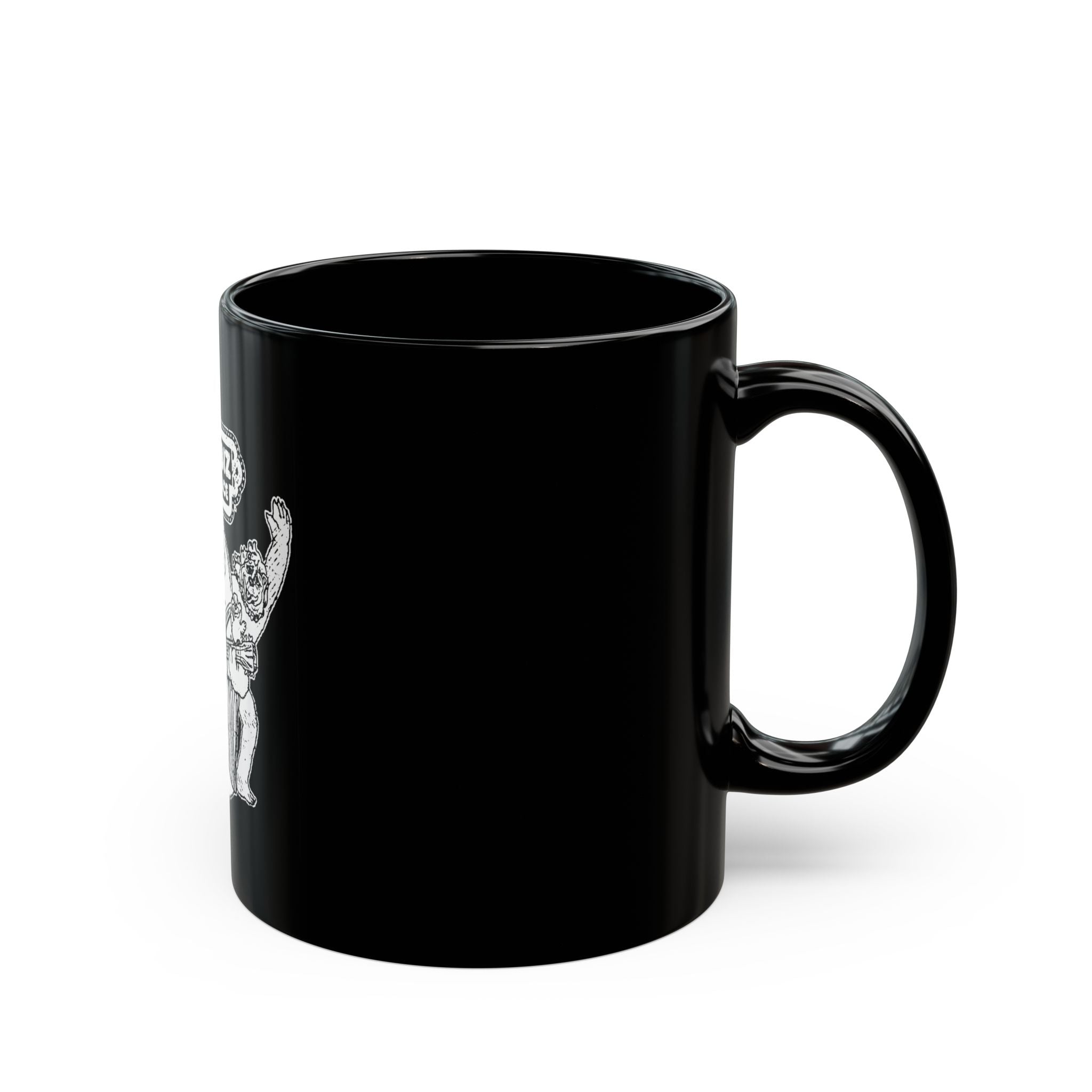 Showbiz Pizza Logo Retro Black Mug (11oz, 15oz)