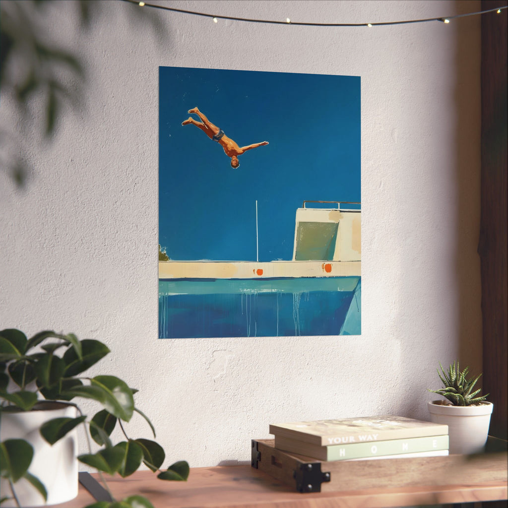 A Moment Before the Splash Matte Vertical Poster — Wall Art