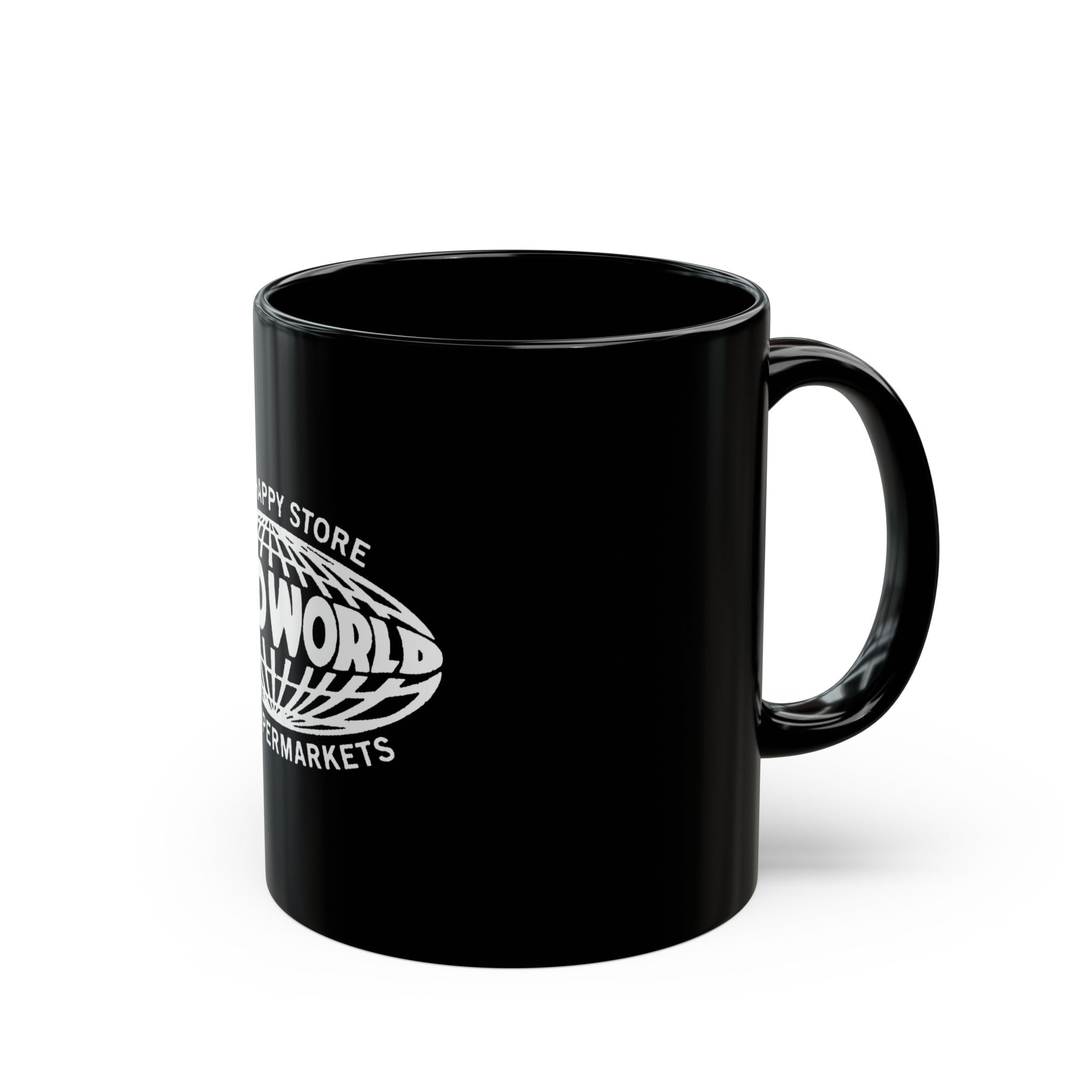 Child World Toy Supermarkets Retro Black Mug (11oz, 15oz)
